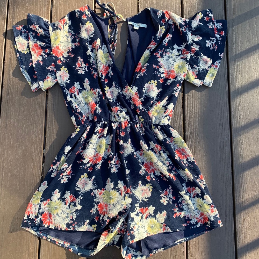 NWOT Floral Romper by Miami